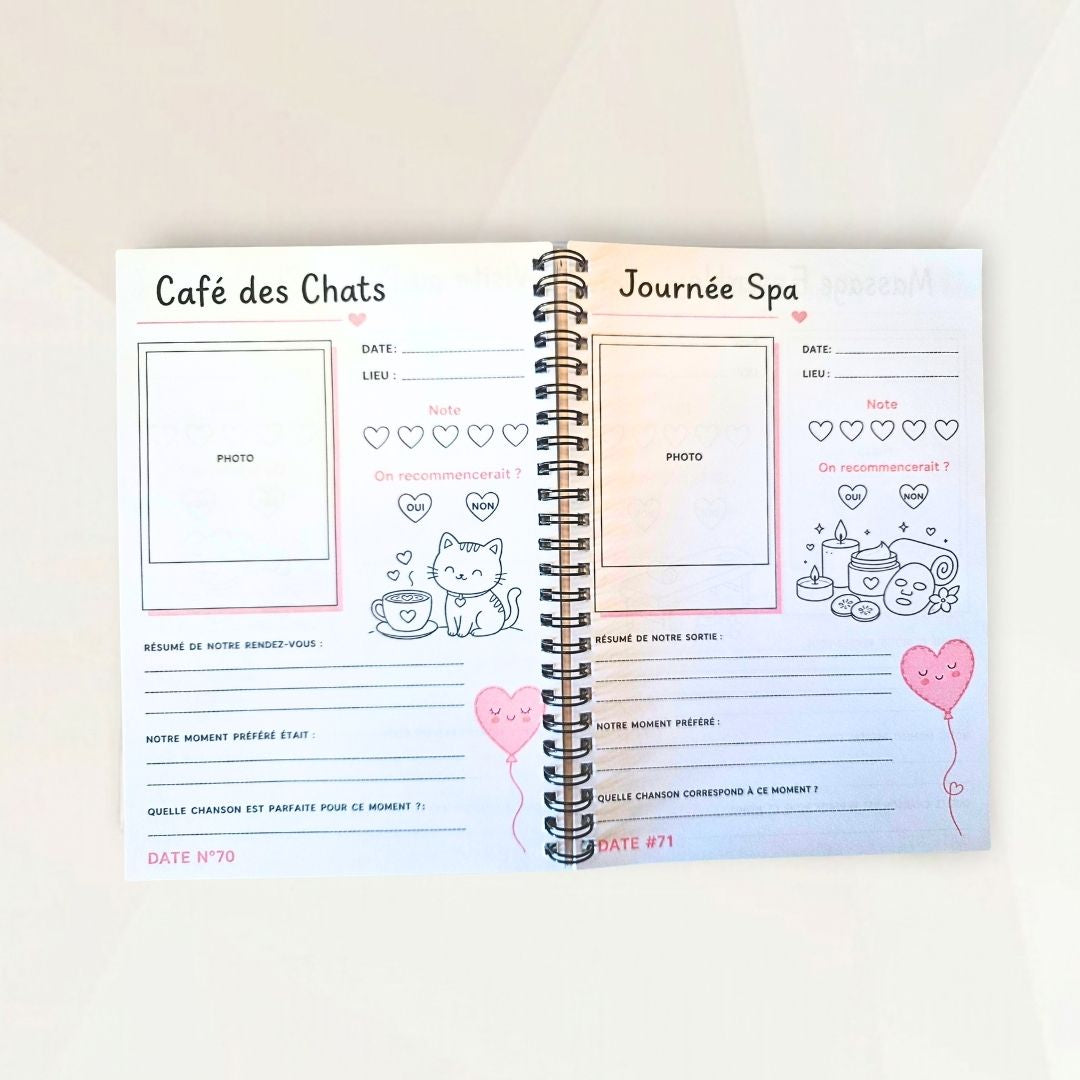 Carnet Couple - 100 rendez-vous à vivre ensemble