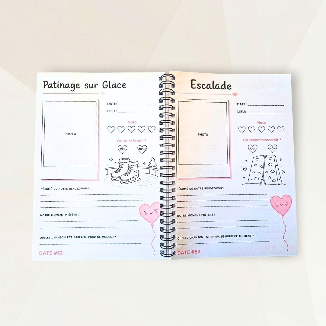 Carnet Couple - 100 rendez-vous à vivre ensemble